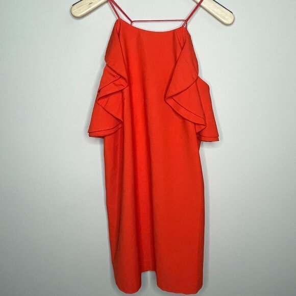 CAMEO orange wake me sleeveless ruffle dress - Picture 4 of 7